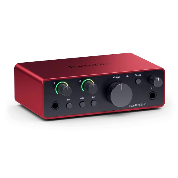 Focusrite Scarlett Solo 4th Gen - Interfaz de Audio USB - Imagen 4