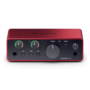 Focusrite Scarlett Solo 4th Gen - Interfaz de Audio USB