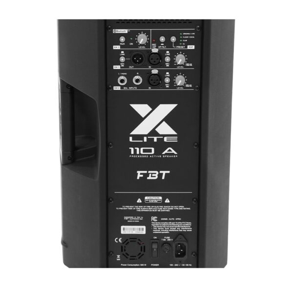 Cabina activa FBT X-Lite 110A Vista trasera