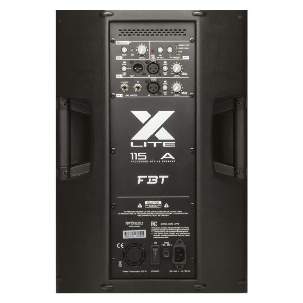 Cabina activa FBT X-Lite 115A Vista trasera