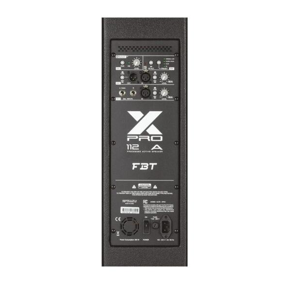 Cabina activa FBT X-PRO 112A vista trasera