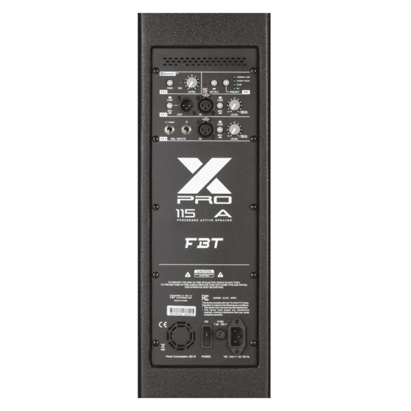 Cabina activa FBT X-PRO 112A vista trasero